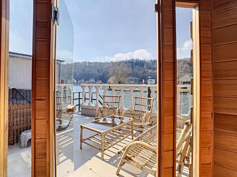 Yvoir Vue Sur Meuse Avec Jacuzzi Et Sauna Exterieur. מראה חיצוני תמונה