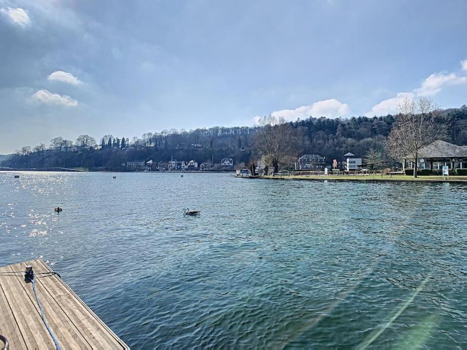 Yvoir Vue Sur Meuse Avec Jacuzzi Et Sauna Exterieur. מראה חיצוני תמונה