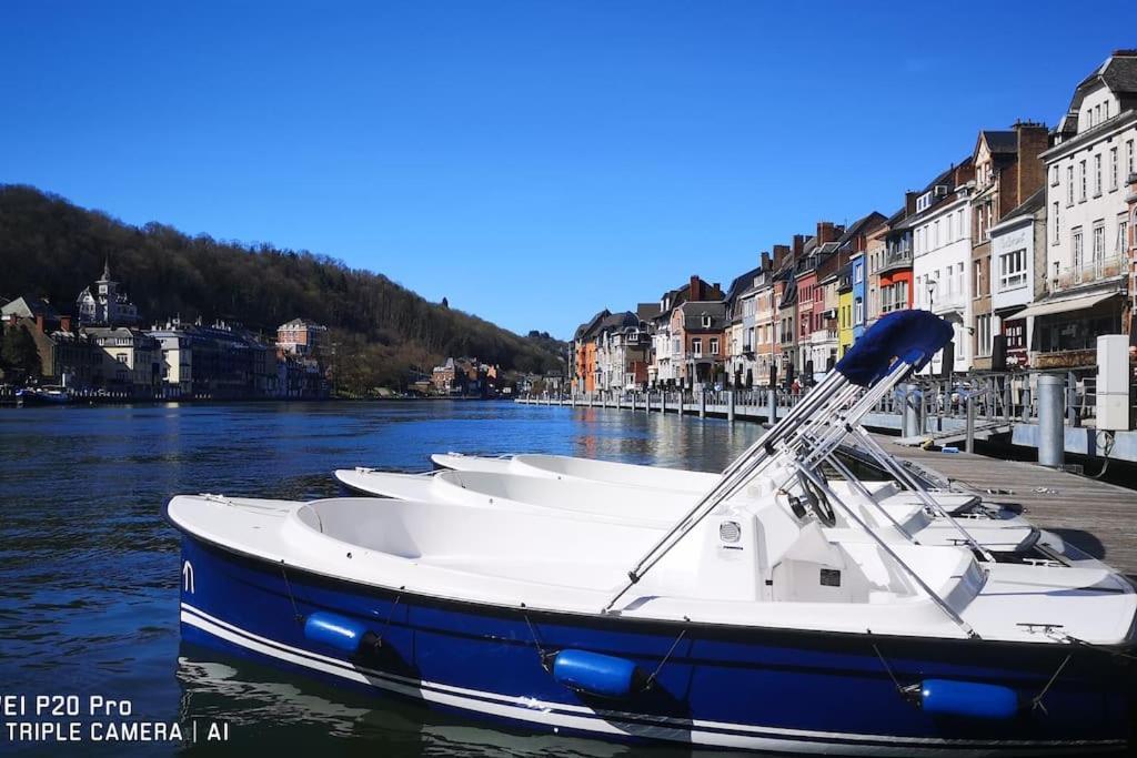 Yvoir Vue Sur Meuse Avec Jacuzzi Et Sauna Exterieur. מראה חיצוני תמונה
